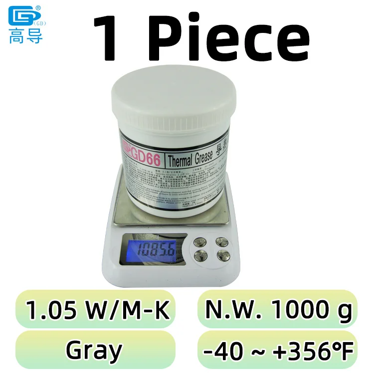 GD900 GD007 GD-2 Koelpasta Nettogewicht 1000g voor CPU GPU LED PS5 Printer Koeling Koeler Pasta Gips Koellichaam Compound CN