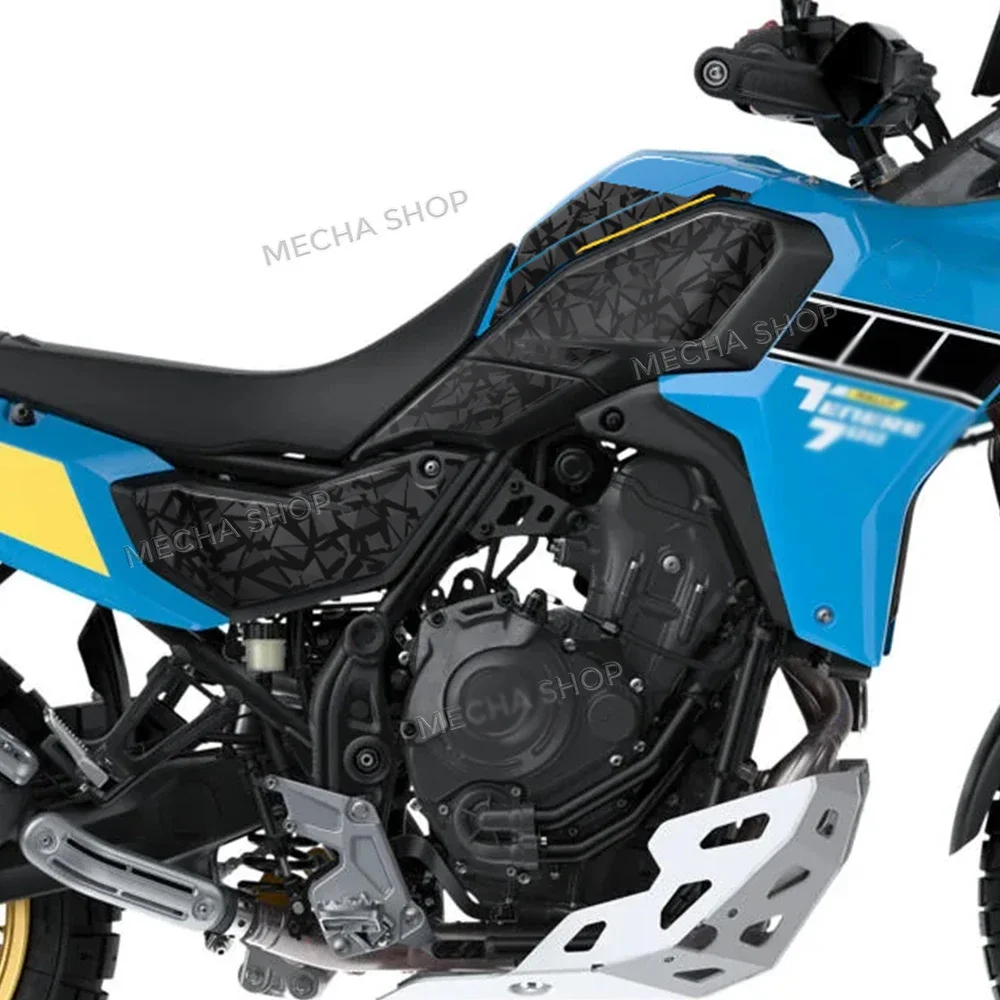 For Tenere 700 Tenere700 Rally Ténéré 700 Icon Blue 2025 Motorcycle Accessories Tank Pad Protection Decals Kit