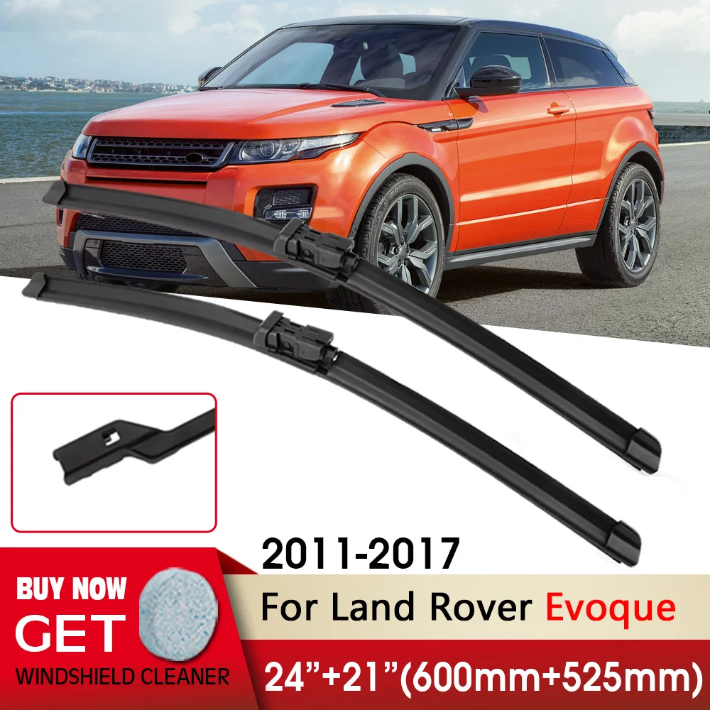 

Автомобильные стеклоочистители передние лезвия 24 "+ 21" для Land Rover Evoque 2011-2017 Fit кнопочный рычаг передние стеклоочистители лобового стекла автомобильные аксессуары