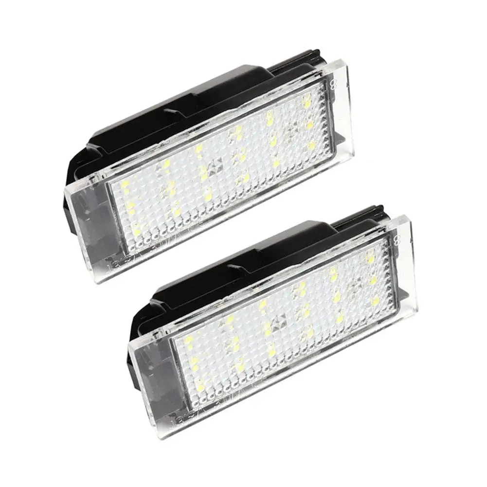 

For Renault Clio 3 2005-2014 Clio 4 2012-2019 Clio Grand Tour 2013-2019 2Pcs Car Led Number License Plate Light Canbus No Error