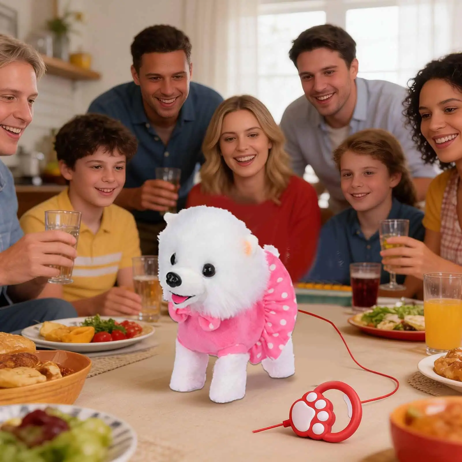 Walking Puppy Toy Electric Interactive Plush Doll Electronic Singing Toy For Daycare Centers Birthday Holiday Christmas Playroom