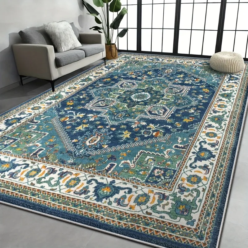 

Retro Ethnic Carpets Turkish Persian Rug for Living Room Bedside Bedroom Vintage Floor Mat Entrance Doormat Carpet Large Rug