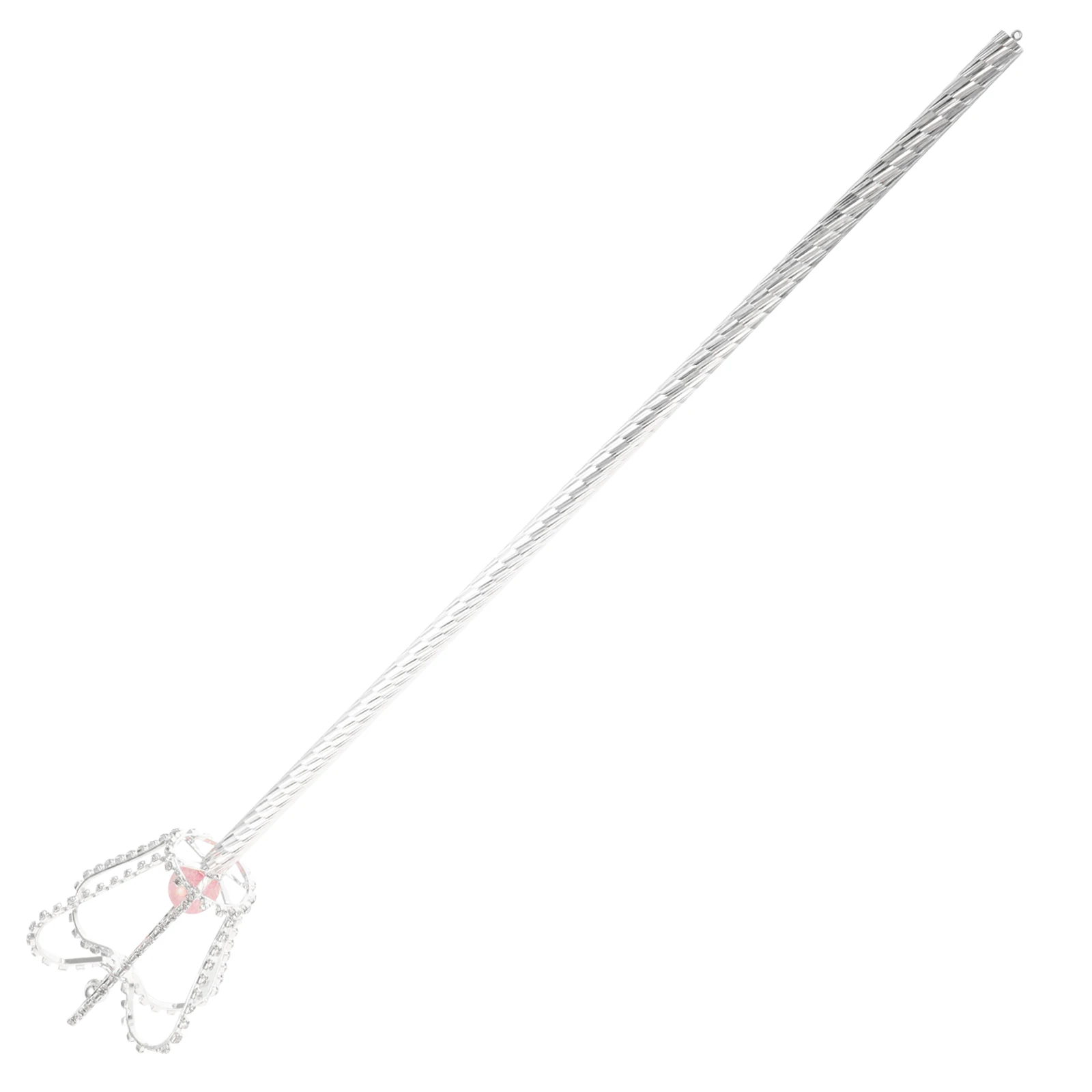 

Crown Shaped Fairy Wand Unique Design Durable Materials Wedding Award Props Princess Tiara Scepter Staff Black Color Royal Role