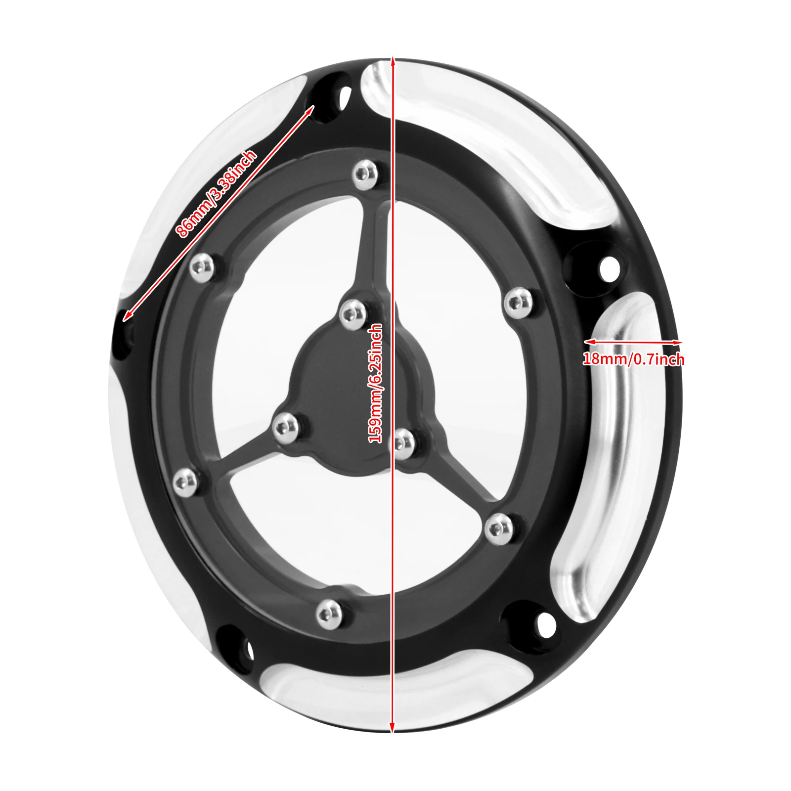 5 Holes Derby Engine Clutch Cover For Harley Softail 114 2019-2026 Fatboy Breakout Heritage Lower Rider Streetbob Accessorie Cap view 5