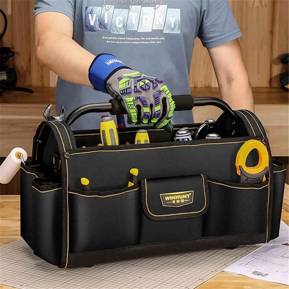 

New Portable Screwdriver Corner Suitcase Tool Case Multifunction Tool Bag Chair Electrician Work Tools Bags Accessories