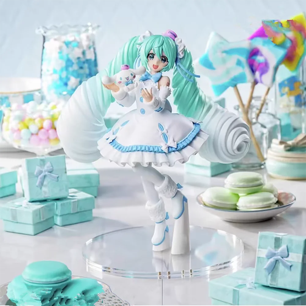 W magazynie oryginalna SEGA Hatsune Miku Cinamonroll pcv Anime Model postaci zabawki kolekcjonerskie prezenty