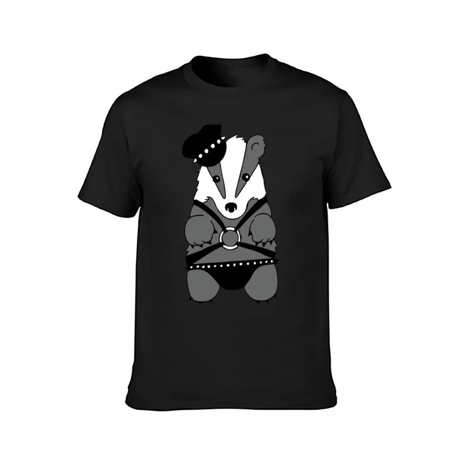 Bondage badger t-shirt grande taglie forti magliette oversize per uomo