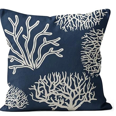 Fundas de almohada con temática marina, decoración del hogar, fundas de cojines, fundas de almohada para sofá cama, funda de cojín 45x45