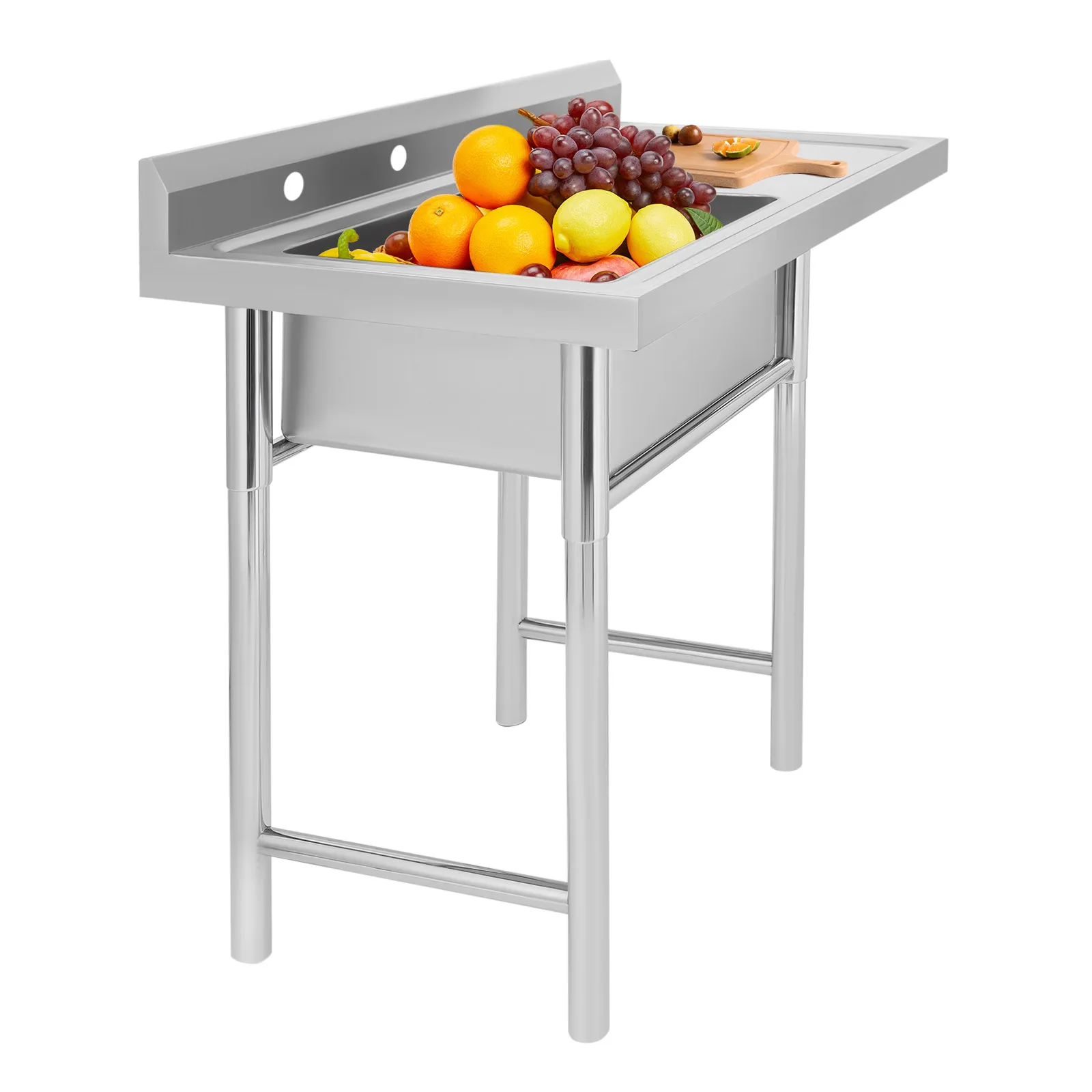 

Utility Sink One Compartment Workbench Commercial Sink for Restaurant Laundry Room Backyard Garages