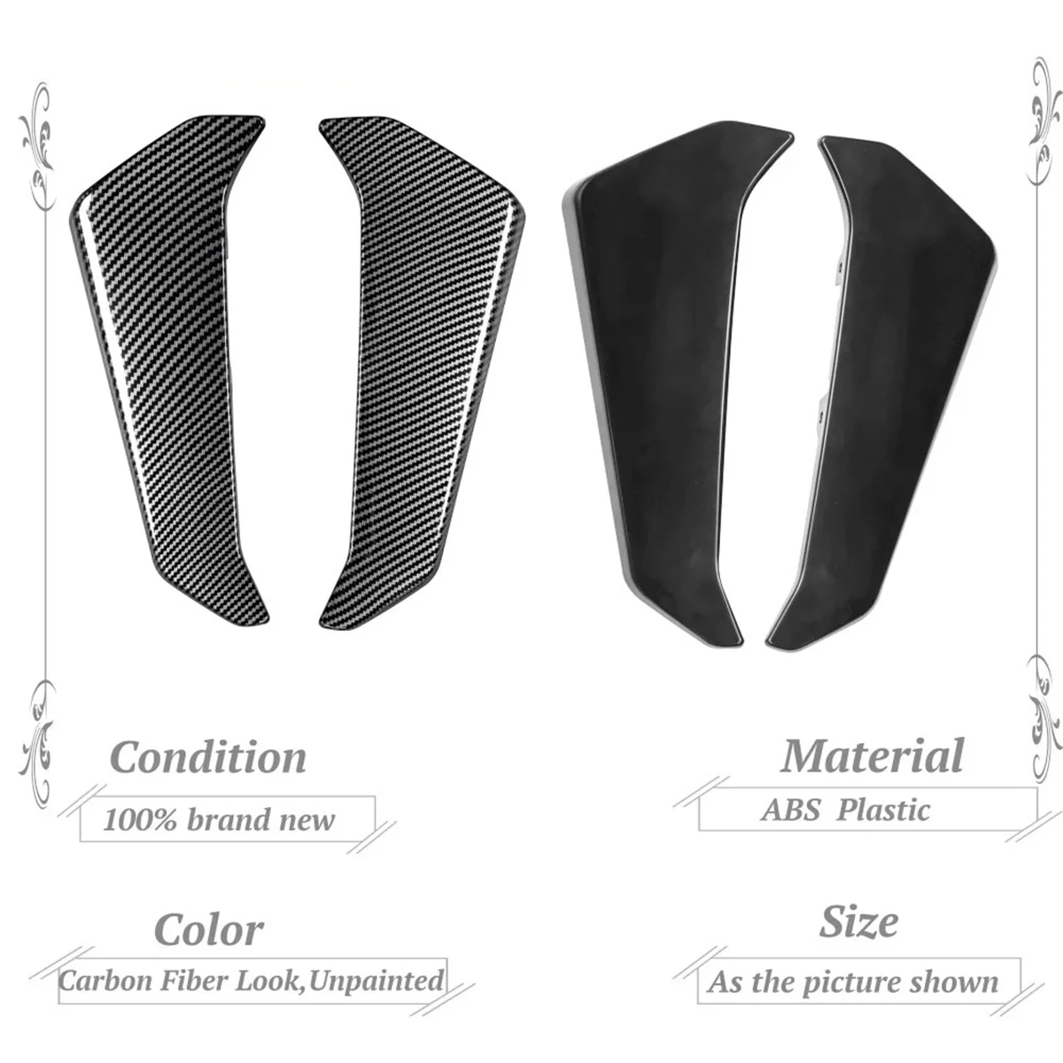 Carbon Fiber Motorcycle Radiator Side Panels Protector Cover Fairing for MT09 MT-09 MT 09 2017-2020