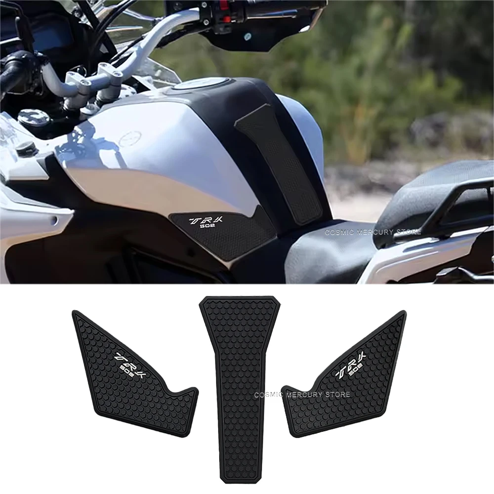 For Benelli TRK502 TRK 502 502X 2022-2025 New Motorcycle Fuel Tank Pad Sticker Protection Anti slip Pad knee pads