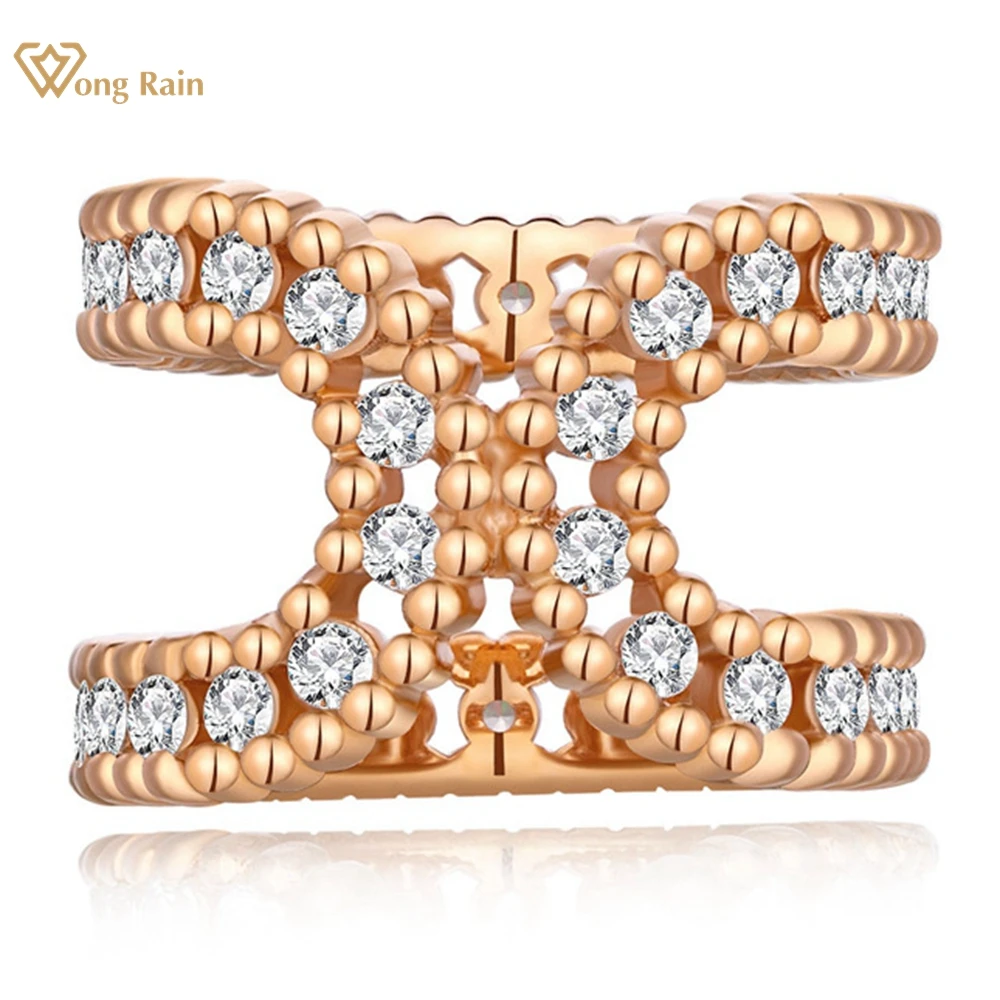 

Wong Rain 18K Gold Plated 925 Sterling Silver Lab Sapphire Gemstone Elegant Ring for Women Wedding Party Fine Jewelry Wholesale