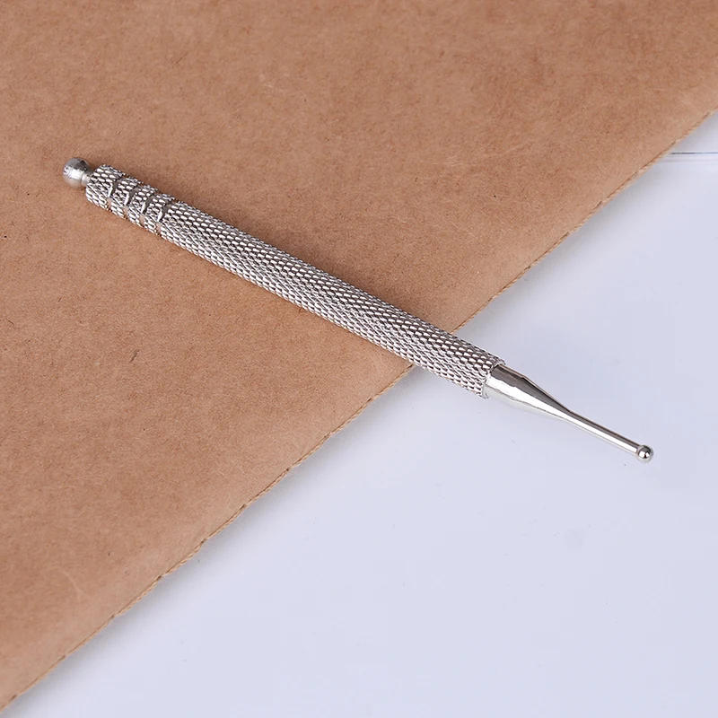 Silver Acupuncture Point Probe Ear Massage Brass Pen Massage Needle Detection Deep Tissue Auriculotherapy Ear Care Tool