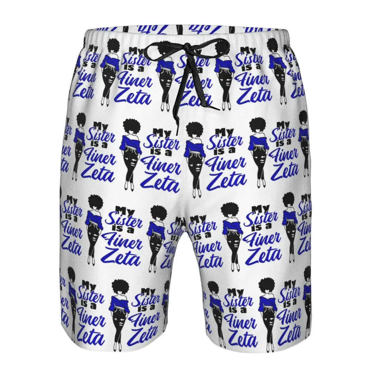 Zeta Phi Beta Sorority Logo Trunks Beach Board Shorts Casual Quick Dry Swim Summer Men Pants