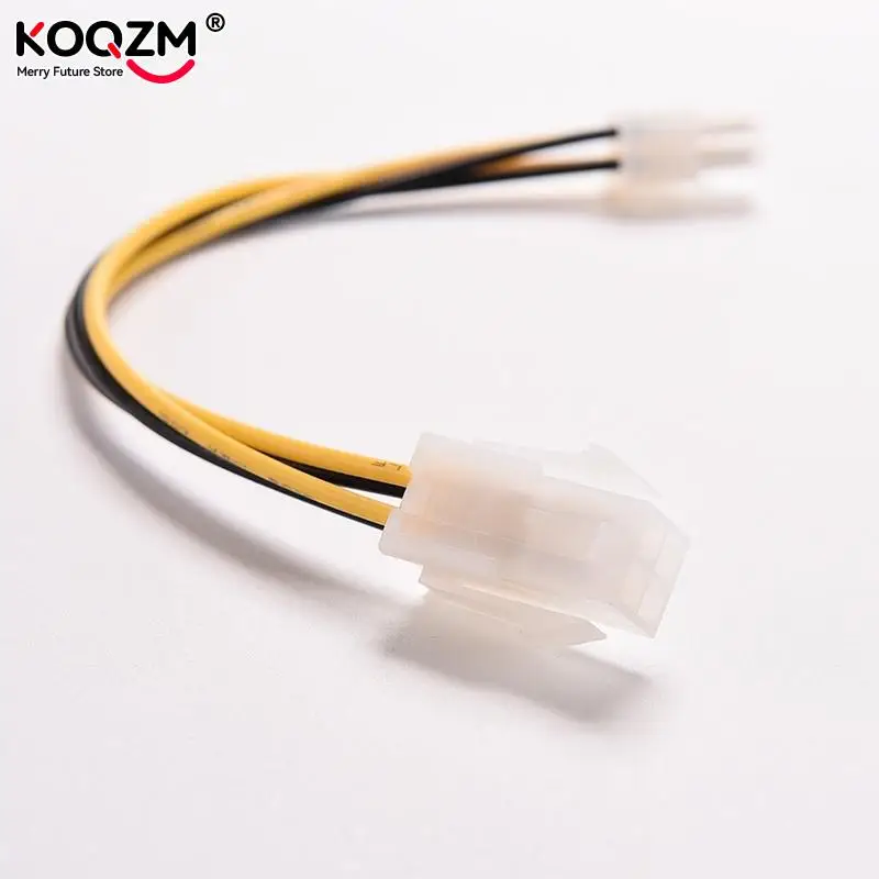 2pcs 8" Inch ATX 4 Pin Male To Female PC CPU Power Cable 20cm 4Pin Mainboard Power Supply Extension Cord Connector Adapter
