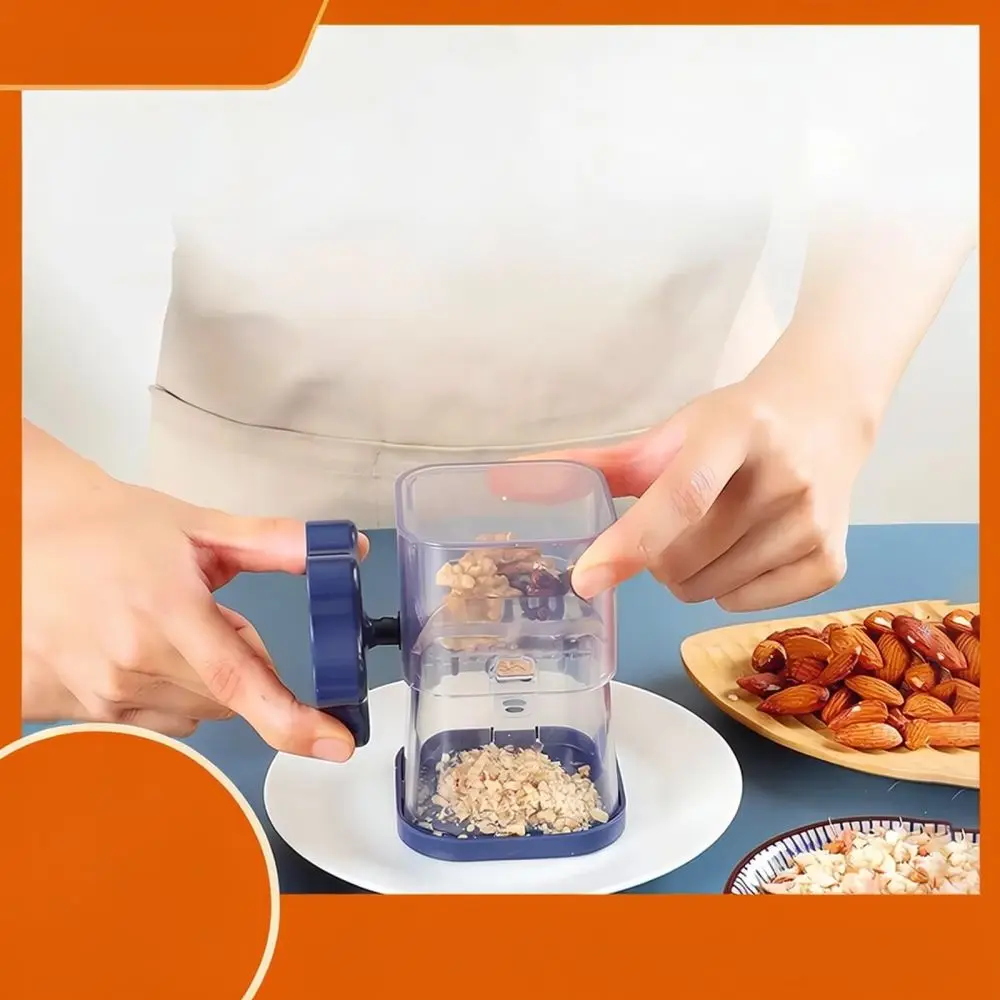 Manual Food Chopper Nut Grinder For Peanuts Almonds Walnut Crusher Kitchen Hand Tool Portable Baking Ingredient Processor