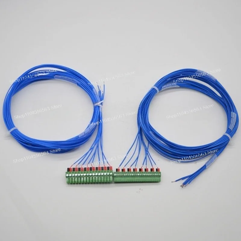Temperature Recorder Thermocouple Line K-type Teflon Temperature Line, Multi-channel Temperature Recording