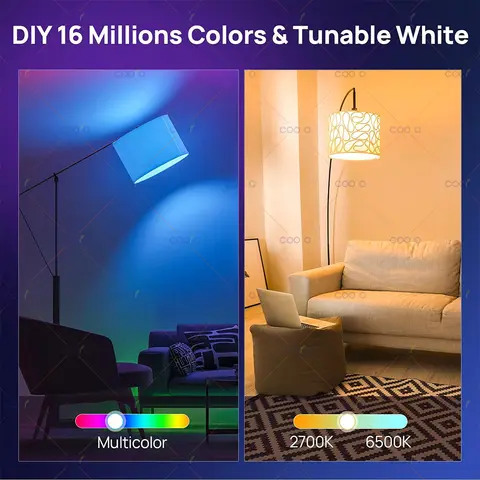 TNCE Tuya E27-lampa Bluetooth/WIFI/Zigbee, dimbar LED-lampa 2700-6500k RGB, Smart Life-app, röststyrning med Alexa Google Home 10 best sales Tuya Smart-lampa - №4