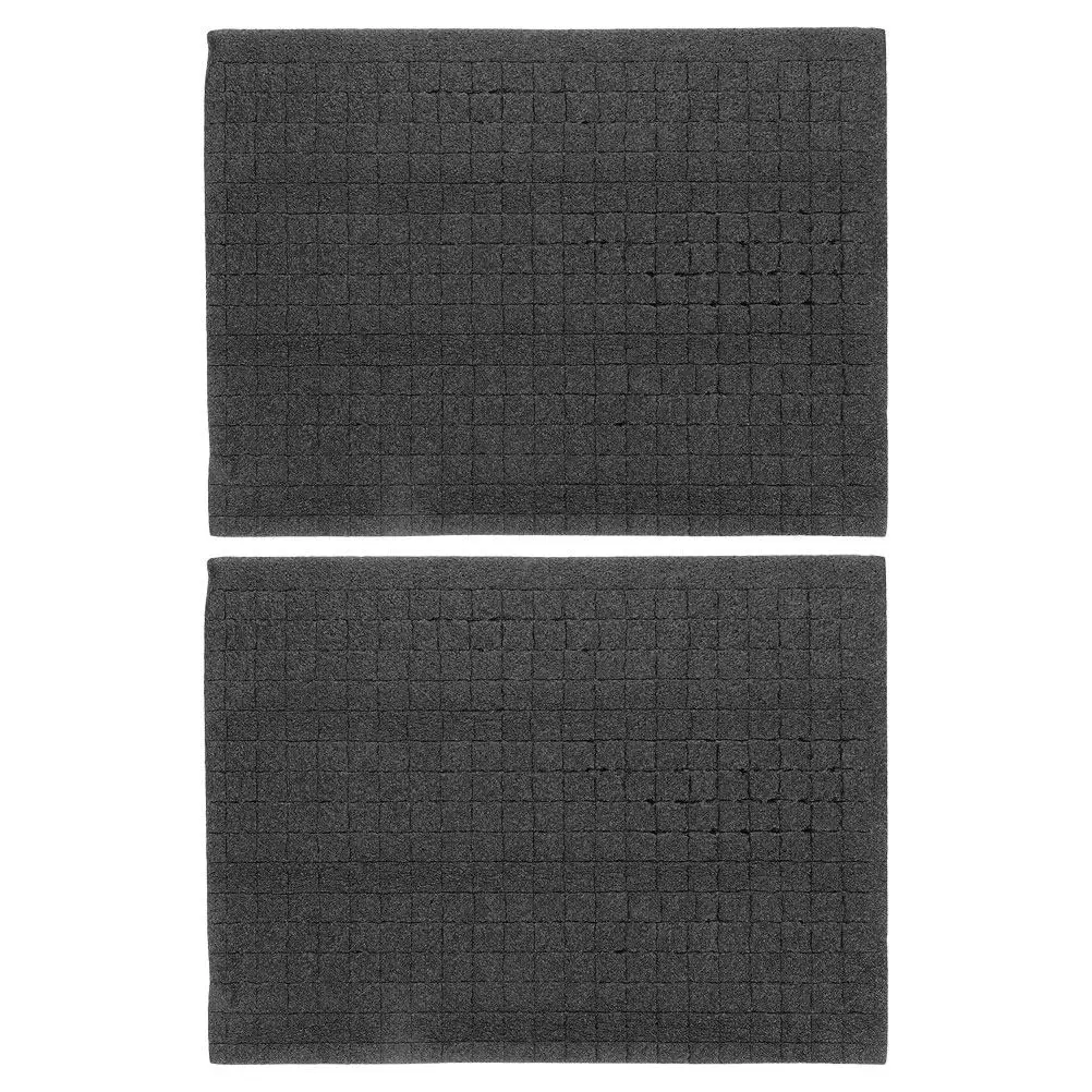2Pcs Foam Insert for Toolbox Black Grid Design Shockproof Padding Adjustable Liners for Tool Drawer Organization