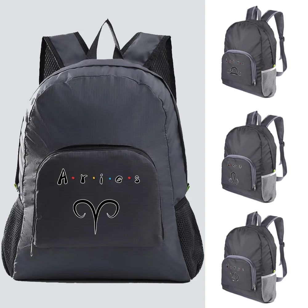 Backpacks Portable Foldable Ultralight Mountaineering Pack Men Women Outdoor Hiking Sports Daypack Constellation Print Backpack