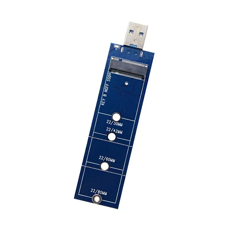 

Adapter Card USB 3.0 To 80mm M.2 NGFF SSD Key B B+M Type 2280 2260 2242 2230 Expansion Converter 5Gbps M2 Usb2.0 Plug and Play