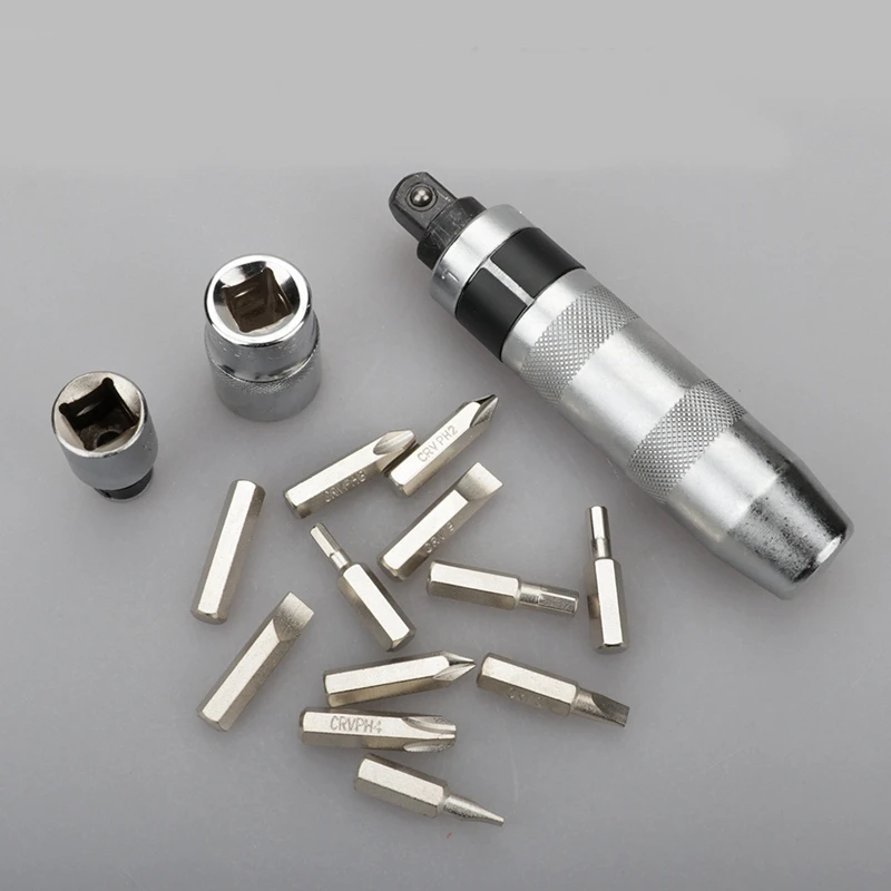 Obeng dampak Manual, peralatan Set Obeng dampak Manual 14 buah