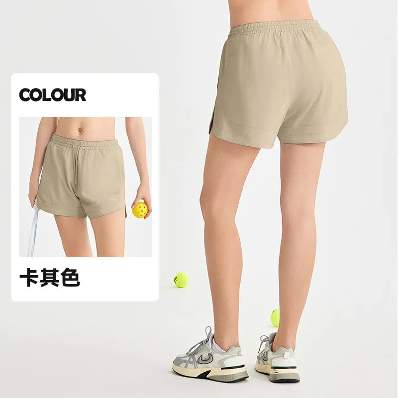 Women's Cooling Running Shorts Quick Dry Yoga Gym Shorts with Liner High Waist Athletic Biker Shorts for Summer Workout