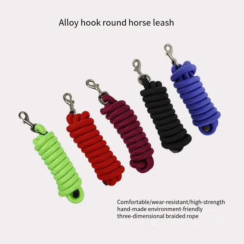 لوازم الفروسية مقالب الحصان مقبض الفروسية تسخير سبيكة هوك جولة مقاومة للاهتراء مقبض الحصان عززت #6