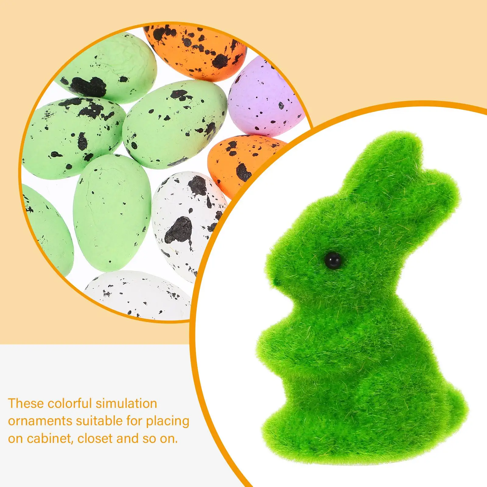 

Rabbit Suit Easter Egg Bunny Set Child Baby Toys Couple Decoration Foam DIY Crafts