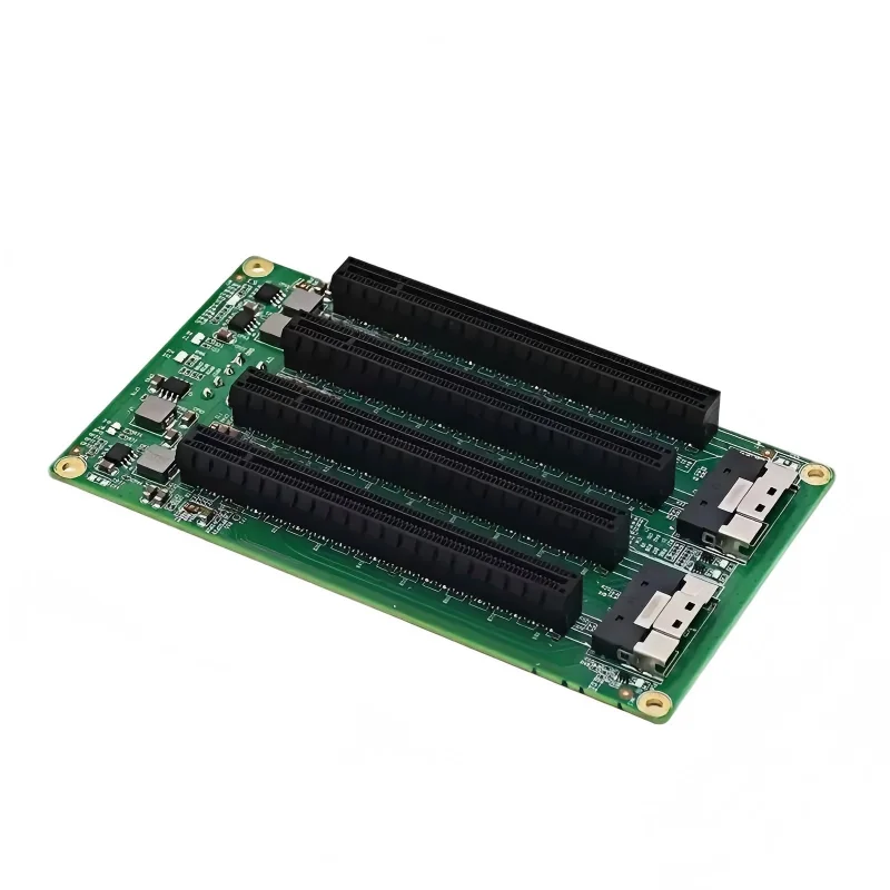 PCIe 4.0 Docking Station, SFF-8654 8i to 4 PCIe x16 Slot Expansion Card
