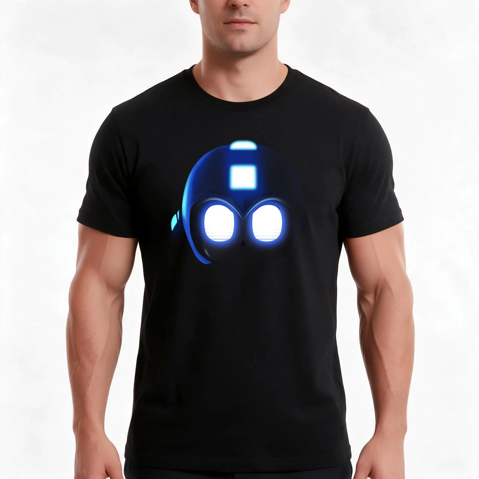 Megaman - SSB4 T-Shirt Summer Casual Cotton Tee Oversized Streetwear Tops Vintage Graphic Print Loose Fit Short Sleeve