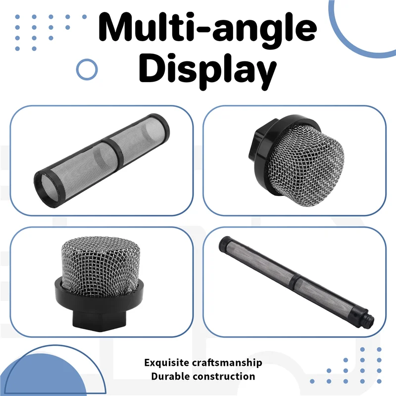 مجموعة شاشة فلتر الرش الممتازة بدون هواء 246385 246384 287032 مضخة شفط معدنية لبخاخات Graco 390 395 490 495 595 3400