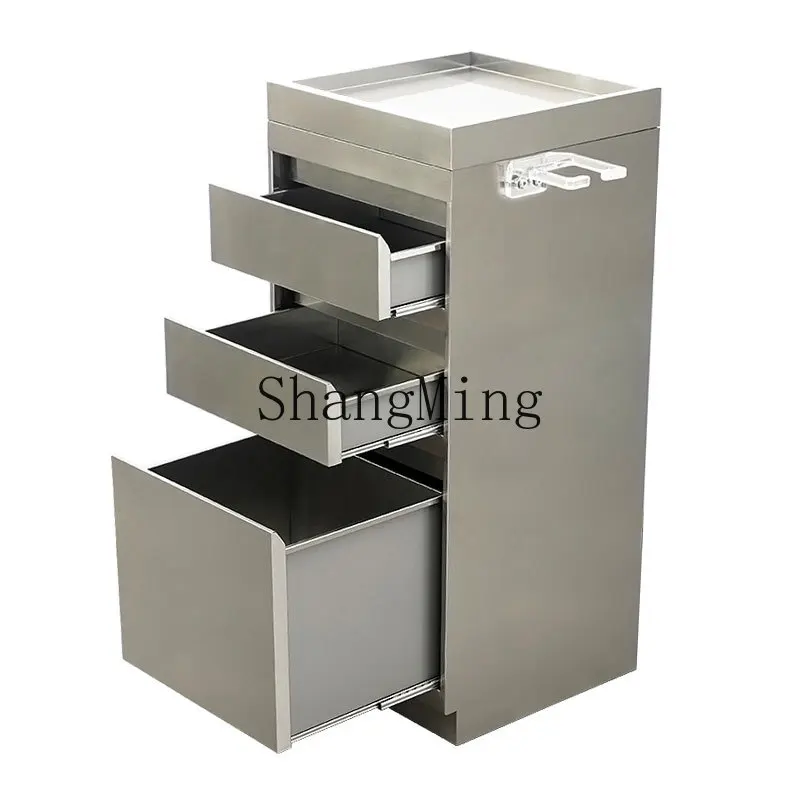 

LXY new barber shop tool cabinet trendy double-sided hair salon special tool table