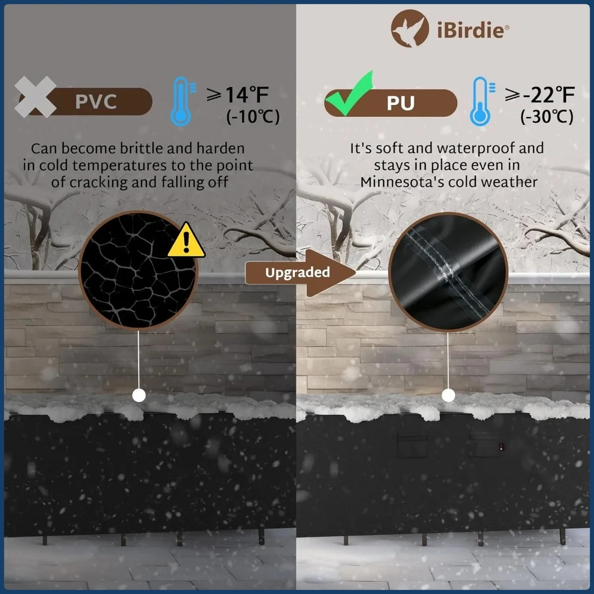 Capa para conjunto de jantar de pátio de 144 x 144 polegadas para todos os climas, tecido 600D resistente a UV à prova d'água, ajuste universal para mesa de 130 136 138 polegadas