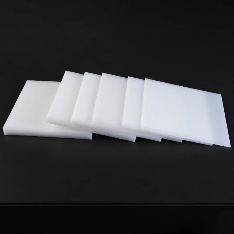 PP Plastic Sheet Plate for DIY, White Polypropylene Board, 1mm, 2mm, 3mm, 100x100mm, 100x200mm, 150x150mm, 200x200mm, A4 Size