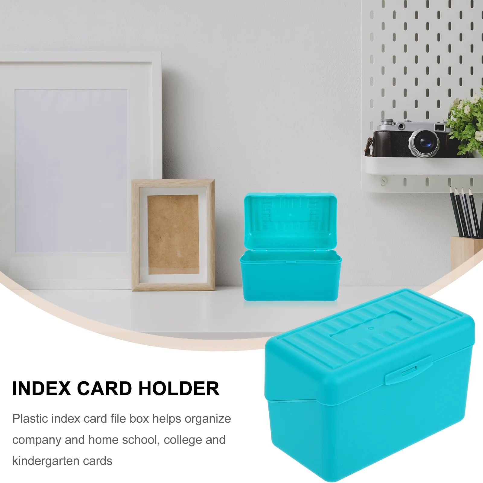 4 Pcs Storage Box Index Card File Cards Flash Organizer 145x9cm Pp Case for Recipes Note Holder Notecard