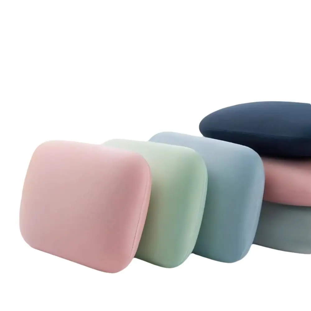 Cuscino per pisolino in spugna portatile Morbido supporto cervicale Cuscino per il collo Macaron Colore Multifunzione Cuscino per dormire da viaggio Ufficio