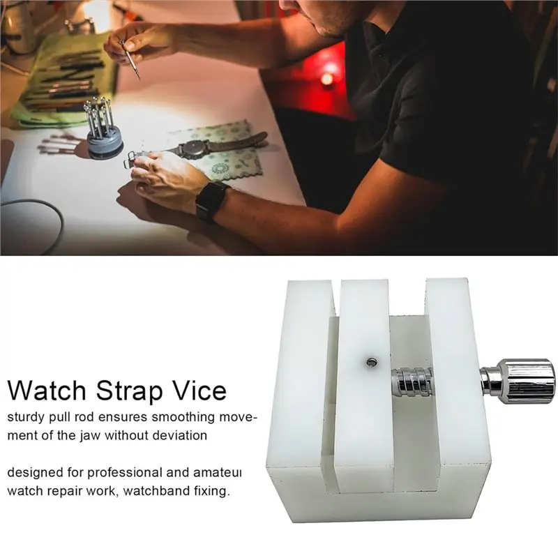 A32HOT-Watch Repair Tool Adjustable Watch Strap Bracelet Remover Clamp Seat Table Section For Watchmakers And Diy Repair