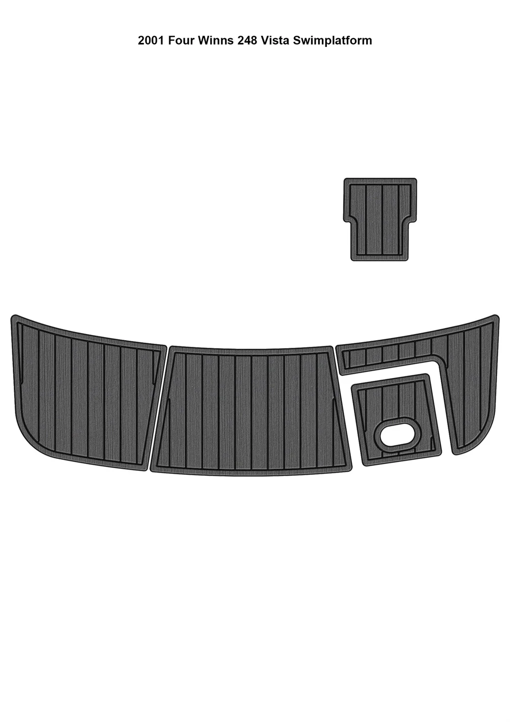 

2001 Four Winns 248 Vista Swim Platform Boat EVA Faux Foam Teak Deck Floor Pad SeaDek MarineMat Gatorstep Style Самоклеящаяся ZS