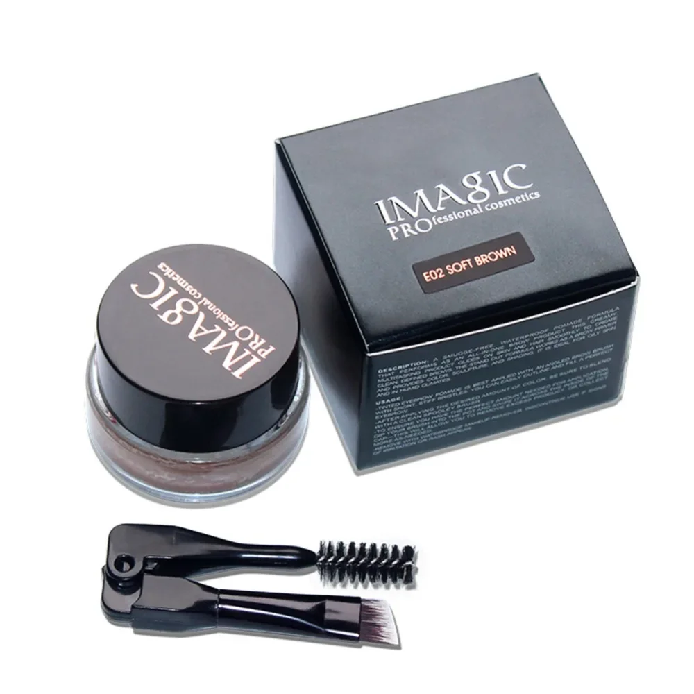 IMAGIC 6 Colors Eyebrow Gel Durable Eyebrow Pomade Gel Waterproof Maquiagem Makeup Eyebrow Enhancer With Brow Brush