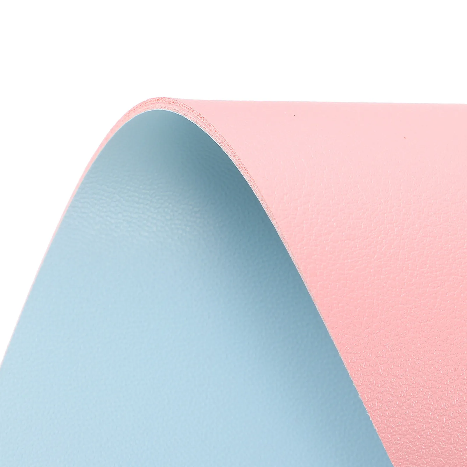 2Pcs Manicure Table Mat Waterproof Foldable PU Nail Desk Pad Light Pink Sky Blue Nail Tech Desk Mat Hand Rest Salon