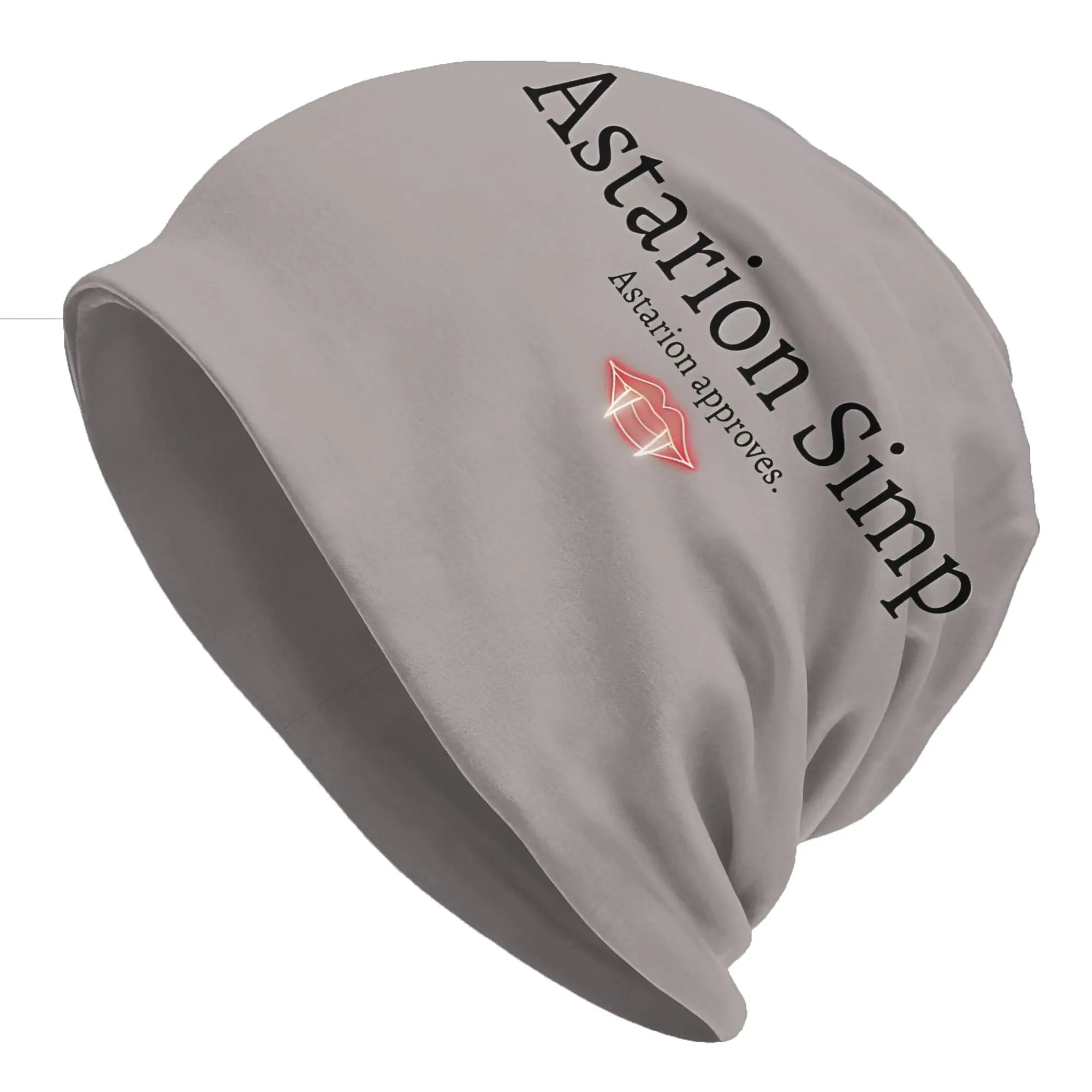 Astarion Simp With Fangs Hat Thin Caps Men Women  Baldur Gate Skullies Beanies Ski Caps Soft Bonnet Hats