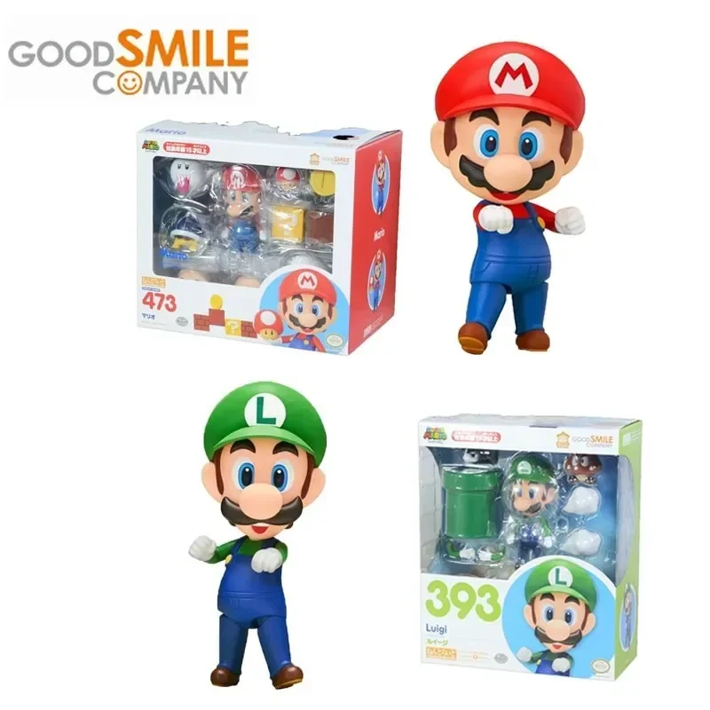 Good Smile Original GSC Nendoroid Super Mario Anime Figure Mario Action Figure Toys for Boys Girls Kids Children Birthday Gifts