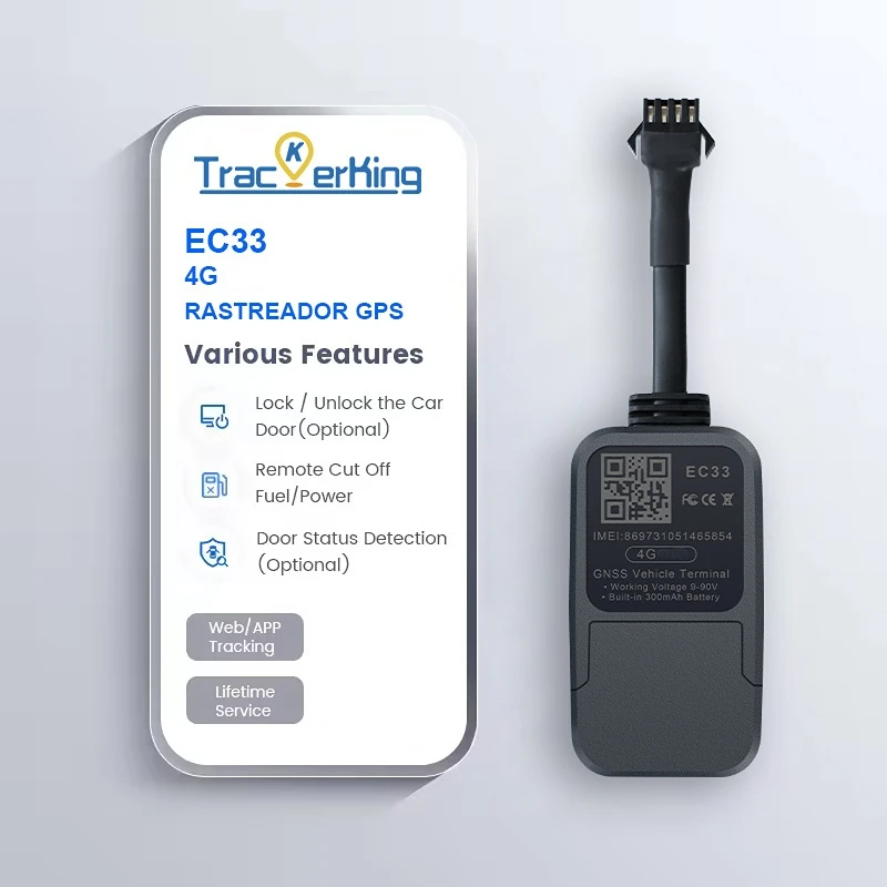 GPS Tracker Global TrackerKing EC33 4G+2G Real-time Positioning and Anti-interference Tracking Device