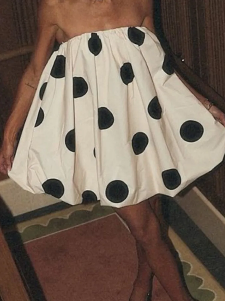 Sexy Strapless Mini Dress For Women Fashion Print Loose Pullover Dresses Lady Summer Holiday Formal Evening Party Clothes New