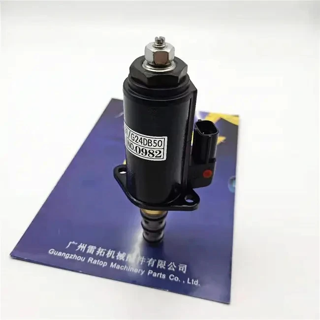 Hydraulic Pump Solenoid YT35V00013F1 G24DA50 Valve For SK200-6E SK250-6E Excavator