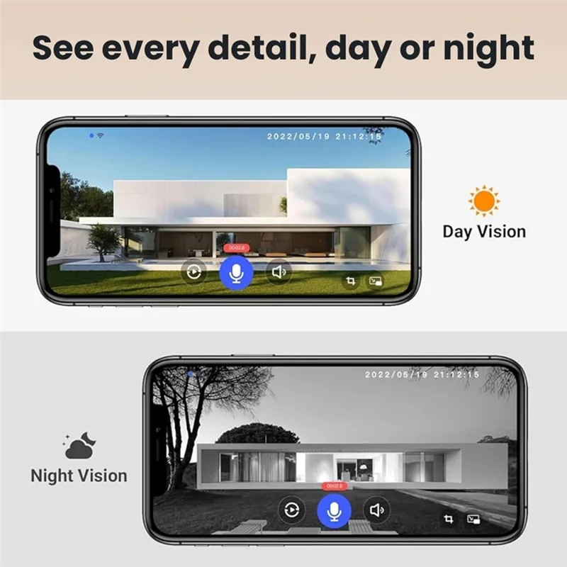

ABPQ-безопасная камера дверного звонка, беспроводной Wi-Fi, видеодверной звонок, 1080P, умный беспроводной видеодверной звонок, камера звонка (серый M50, вилка стандарта США