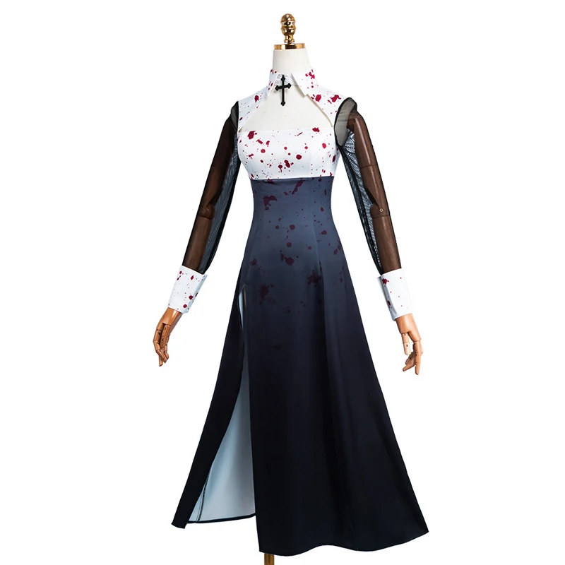 ماي دريس-أب دارلينغ مارين كيتاغاوا أزياء تنكرية زي الراهبة للفتيات والنساء للموسم الثاني فستان كيتاغاوا المثير بفتحة عالية، مناسب للهالوين، للنساء الخياليات