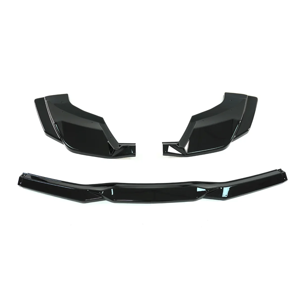 Car Rear Bumper Diffuser For Corvette c8 2020-2024 Stingray/Z51 Spoiler Splitter Body Kit Glossy Black Carbon Fiber Style