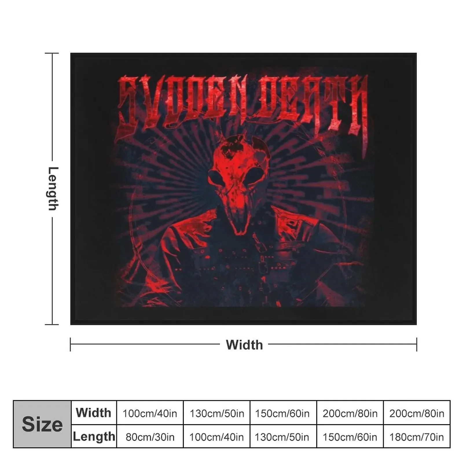 Svdden Death metal Throw Blanket Hairy Decorative Throw Thins Blankets